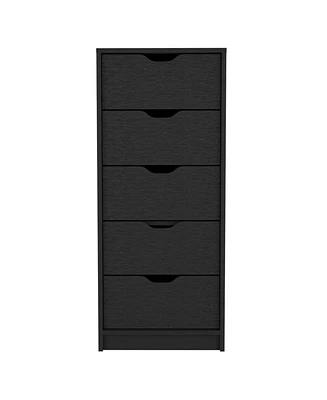 Manufactured Wood 5-Drawer Tall Narrow Dresser