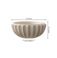 Atzaro 5" Scalloped Resin Bowl