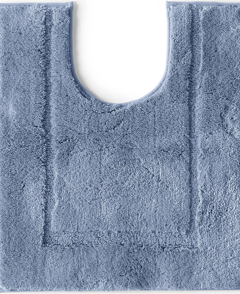 Lands' End Cotton Non-skid Contour Bath Rug