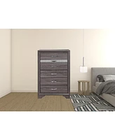 Modern Six-Drawer Dresser with Smooth Glide Drawers for Small Spaces