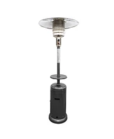 48000 Btu Steel Propane Patio Heater with Cylindrical Pole Design for Outdoor Use