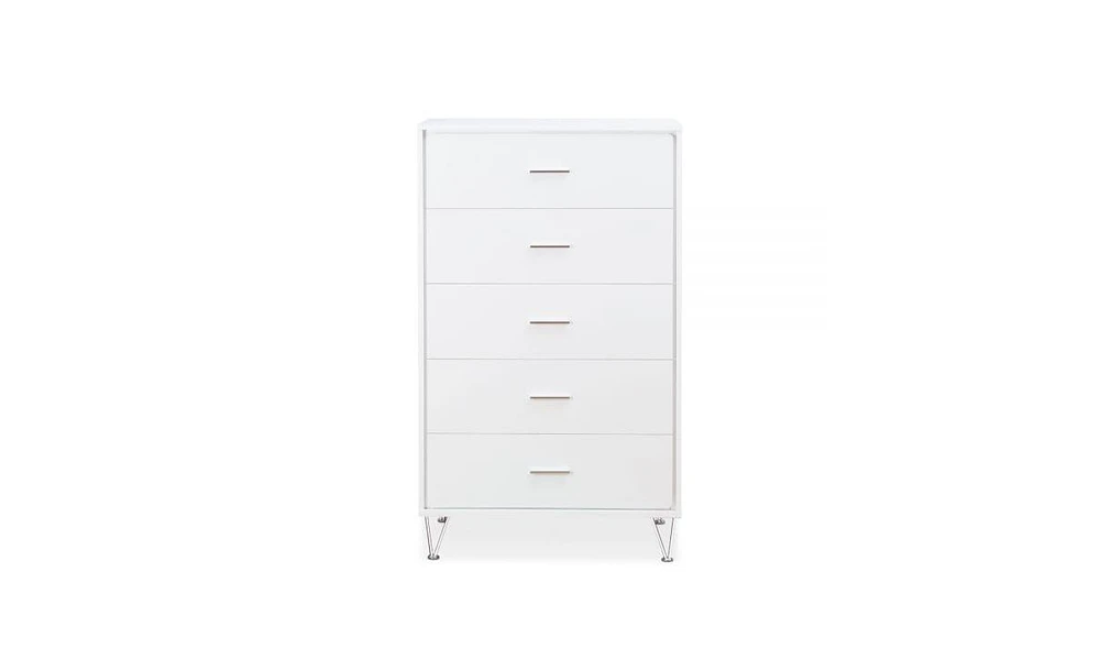Five-Drawer Dresser for Bedroom Storage and Organization