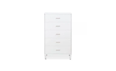 Five-Drawer Dresser for Bedroom Storage and Organization