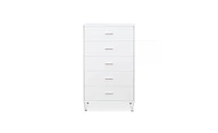 Five-Drawer Dresser for Bedroom Storage and Organization