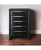 Five-Drawer Chest for Bedroom Storage and Organization