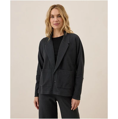 Pact Women's Organic Cotton Airplane Relaxed Blazer