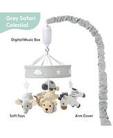 The Peanutshell Jungle Safari Musical Baby Mobile