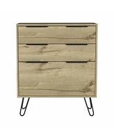 Stylish Three-Drawer Dresser with Smooth Glide Storage for Small Spaces