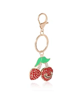 Juicy Couture Cherry Pave Charm Keychain