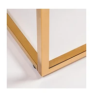 Metal Coffee Table for Modern Living Room or Office Decor