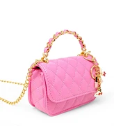 Tiny Treats + Zomi Gems Girls Classic Link Chain Top Handle Handbag, Hot Pink