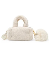 Tiny Treats + Zomi Gems Girls Cozy Cloud Mini Duffle Bag, Pink