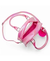 Tiny Treats + Zomi Gems Girls Game Day Glam Clear Crossbody Handbag, Hot Pink