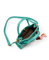 Tiny Treats + Zomi Gems Girls Crocodile Pony Handbag, Orange