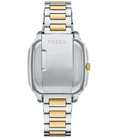 Fossil Men's Crosby Three-Hand Date Two-Tone Stainless-Steel Watch, 42mm