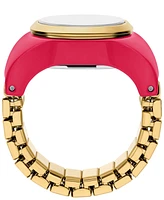 Fossil Women's Two-Hand Pink Stainless Steel Ring Watch, 15mm