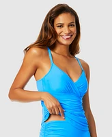 Anne Cole Women's Surplice Underwire Tankini Top
