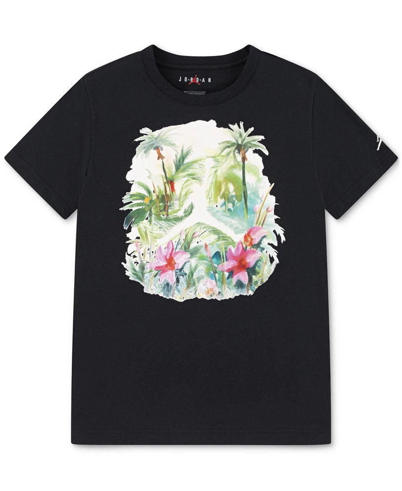 Jordan Big Boys Short-Sleeve Mj Poolside Graphic T-Shirt