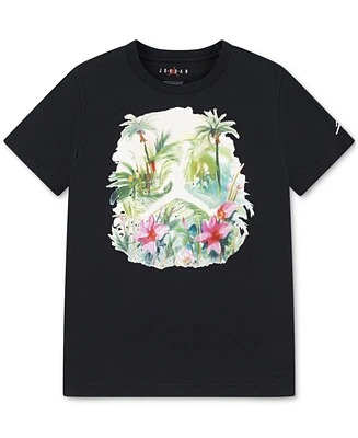 Jordan Big Boys Short-Sleeve Mj Poolside Graphic T-Shirt