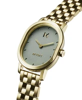 Mvmt Women's Carmel Oval Gold Tone Stainless Steel Bracelet Watch