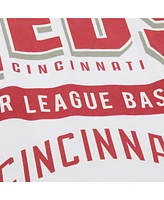 Mitchell & Ness Men's White Cincinnati Reds Cooperstown Collection Team Origins Premium T-Shirt