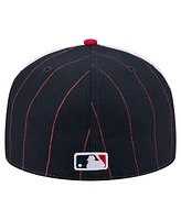 New Era Men's Navy Boston Red Sox Pinstripe 59FIFTY Hat