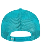 New Era Men's Aqua Miami Dolphins Low Profile 9FIFTY Snapback Hat