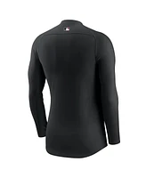 Nike Men's Black Arizona Diamondbacks Base Layer Raglan Long Sleeve Performance T-Shirt