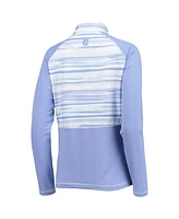 FootJoy Women's Purple Valspar Championship Watercolor Raglan Half-Zip Top