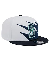 New Era Men's Navy/White Seattle Mariners Jagged 9FIFTY Snapback Hat