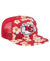 New Era Men's Red Kansas City Chiefs Adventure Pattern Golfer Snapback Hat