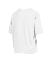 Pressbox Women's White Lsu Tigers Harmony Oversized T-Shirt