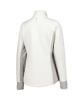 Zero Restriction Women's White Presidents Cup Sydney Quilted Full-Zip Jacket