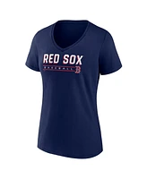 Fanatics Women's Navy Boston Red Sox V-Neck T-Shirt