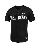 Nike Men's Black Cal State Long Beach The Replica Baseball Jersey