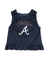 Outerstuff Baby Boys and Girls Navy Atlanta Braves Playground Dress Bloomers Set