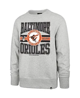 '47 Brand Men's Gray Baltimore Orioles Letters Headline Pullover Sweatshirt