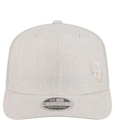 New Era Men's Light Beige Colorado Rockies Flawless 9SEVENTY Stretch Snap Hat