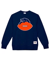 Mitchell & Ness Men's Navy Chicago Bears Basic Fleece Pullover Sweatshirt