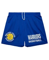 Mitchell & Ness Men's Royal Golden State Warriors Hardwood Classics Gameday Mesh Shorts