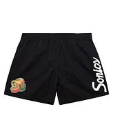 Mitchell & Ness Men's Black Seattle Supersonics Team Essentials Nylon Shorts