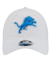 New Era Men's White Detroit Lions Active Ripstop 9TWENTY Stretch-Snap Hat