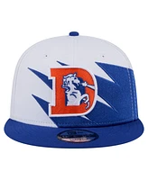 New Era Men's Royal Denver Broncos Throwback Jagged 9FiFTY Snapback Hat