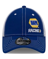New Era Men's Royal/White Chase Elliott Napa 9FORTY Trucker Adjustable Hat