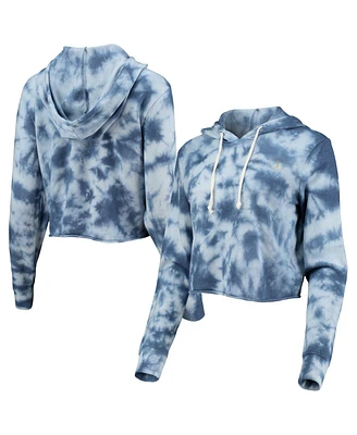 Alternative Apparel Women's Heathered Royal The Players Tie-Dye Cropped Pullover Hoodie