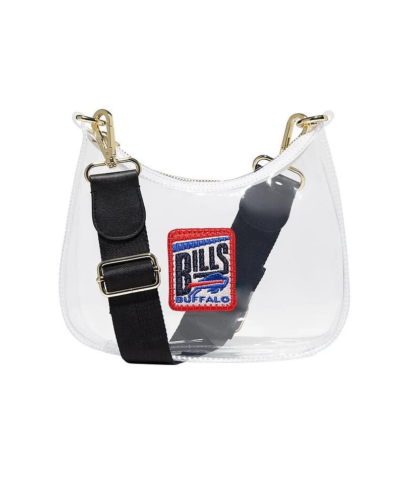 Stoney Clover Lane Buffalo Bills Clear Curved Crossbody Bag