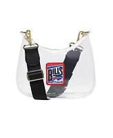 Stoney Clover Lane Buffalo Bills Clear Curved Crossbody Bag