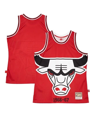Mitchell & Ness Men's Red Chicago Bulls Hardwood Classics Blown Out Fashion Jersey
