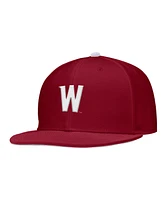 Nike Men's Crimson Washington State Cougars On-Field Baseball Performance Fitted Hat