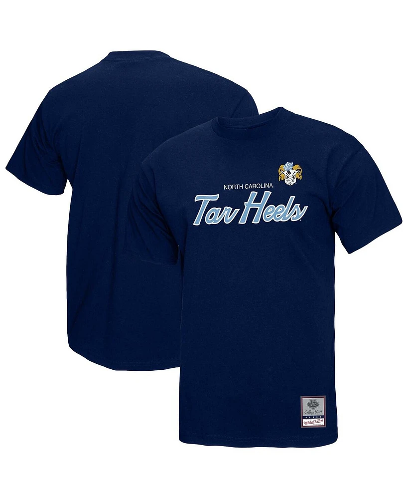 Mitchell & Ness Men's Navy North Carolina Tar Heels Elite Script T-Shirt